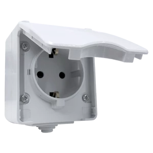 GERMAN TYPE SOCKET IP65 GRAY