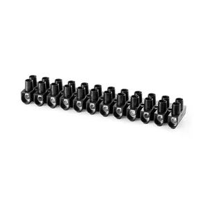 TERMINAL BLOCK 6MM2 HF 125°C PA6, BLACK