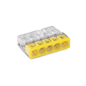 WAGO 2273 CONNECTOR,5 RIGID CONDUCTORS 0,5-2,5 MM2