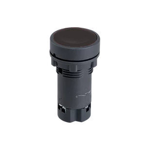 NYOMÓGOMB EL-EA25 1NO+1NC FEKETE