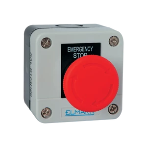 TOKOZOTT NYOMÓGOMB B174 1NC IP44 PIROS