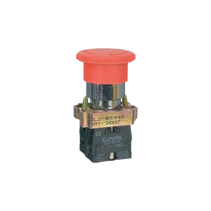 GOMBAFEJES NYOMÓGOMB TYPE BS 545 1NC+1NO PIROS