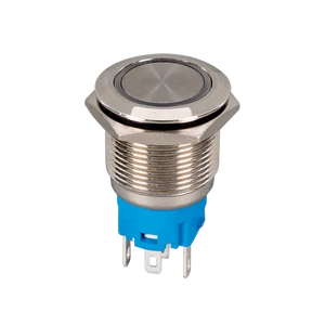 BUTTON WITH LED IND-LATCH. 2211DZR NO+NC IP65 RED