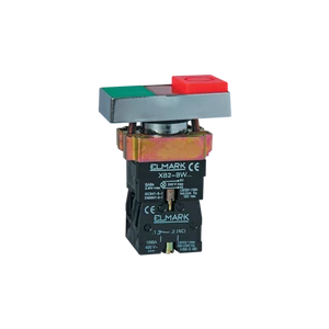BEÉPÍTHETŐ DUPLA NYOMÓGOMB BW 8475 230 1NO+1NC PIROS ÉS ZÖLD+LED INDIKÁTOR