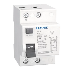 ELECTROMAG. JEL7B áramvédő kapcsoló, 10kA, 2P, B típus, 100A/30mA