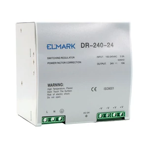 DR-240-24 POWER SUPPLY 24V OUTPUT VOLTAGE 240W