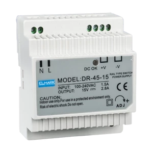 DR-45-15 BEMENETI 15V KIMENETI FESZÜLTSÉG
