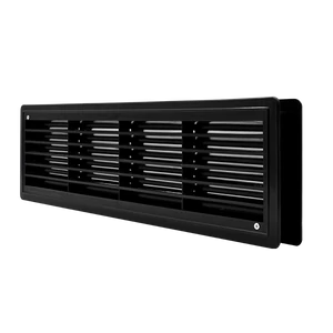 EL02-129 DOOR GRILLE 115x430MM, BLACK