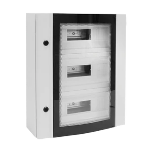 METAL DISTR. BOARD ELOX 68 MODULES TEMP GLASS,IP55