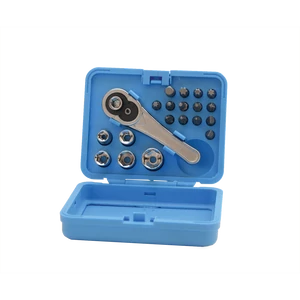 20PC SOCKET &amp;amp; SCREWDRIVER BIT TOOL SET CRV