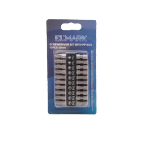 SCREWDRIVER BIT WITH PP BOX 10PCS 50mm