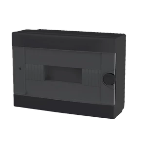 PLASTIC BOX FOR SURFACE MNT. 12 WAY, BLACK