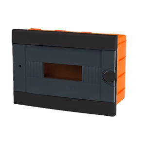 PLASTIC BOX FOR FLUSH MNT. 12 WAY, BLACK