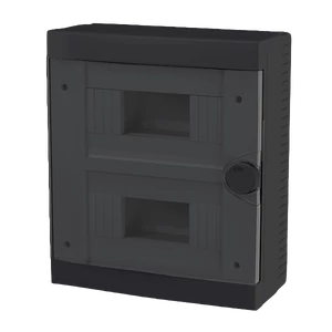 PLASTIC BOX FOR SURFACE MNT. 16 WAY (2X8), BLACK