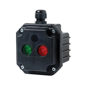 BOX WITH 1 RED LIGHT INDICATOR WITH 2 ENTRIES,IP65