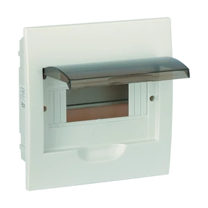 PLASTIC DISTRIBUTION 6 WAY BOX BUILT-IN MOUNTING                                                                                                                                                                                                          