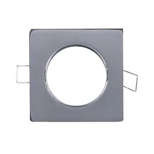 SPOT LÁMPATEST 85X85mm, SZÖGLETES, NIKKEL SZATÉN, ROZSDAMENTES ACÉL