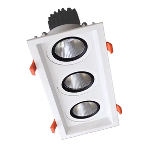 TRIPLE LED SPOT LIGHT 3X15W 230V 4000K WH+EMERGENCY KIT