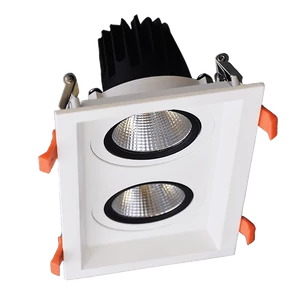 DOUBLE LED SPOT LIGHT 2X30W 230V 3000K WH+EMERGENCY KIT