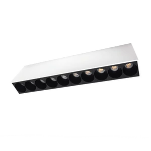 SURFACE LINEAR LIGHT EL-14 20W 3000K, WHITE & BLACK