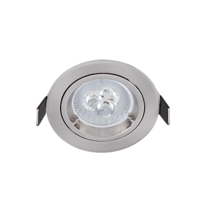 LED FÉM KÖR MÉLYSUGÁRZÓ 6W GU10 6400K SZATÉN NIKKEL