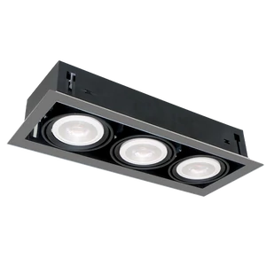 LED KIEMELŐVILÁGÍTÁS QUAD310 10W 3XE27 4000K SÖTÉT SZÜRKE