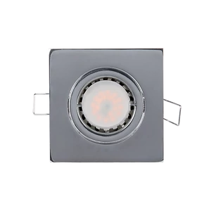 LEDES FÉM SZÖGLETES SPOTVILÁGÍTÁS PAR 16 5.5W 2700-3000K SZATÉN NIKKEL