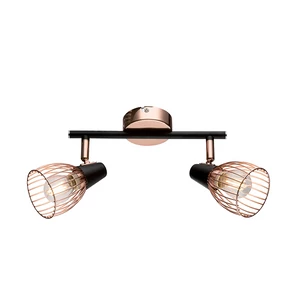 AMBIX SPOT 2XE14 FEKETE/RÉZ