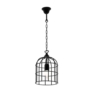 CAGE FÜGGESZTÉK 1xE27 FEKETE