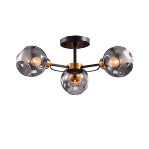 ELLARIA CHANDELIER 3xE27 WOOD/GREY