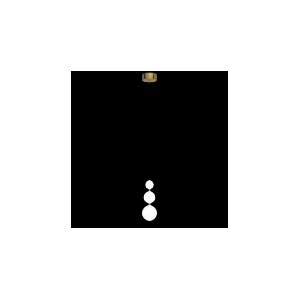 PEARL LED PENDANT 9W 3000K, GOLD