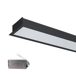 LED PROFIL SÜLLYESZTETT SZERELÉSŰ S48 12W 4000K 600MM FEKETE+SÜRGŐSSÉGI KÉSZLETTEL