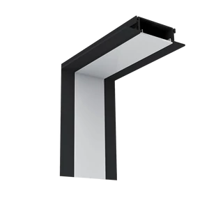 BELSŐ SAROKELEM S48 LED PROFILHOZ FEKETE SÜLLYESZTETT 