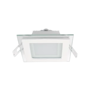 LED PANEL ÜVEG SZÖGLETES 6W 2700K