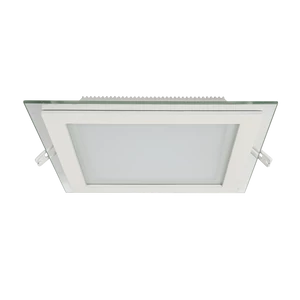 LED PANEL ÜVEG SZÖGLETES 18W 2700K