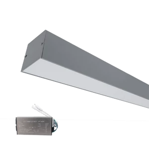 LED PROFIL FELÜLETRE SZERELHETŐ S77 48W 4000K 1200MM SZÜRKE+SÜRGŐSSÉGI KÉSZLETTEL