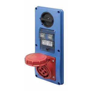 EC690 VERT.SOCKET 2P+E 16A SWITCH&amp;amp;FUSE HOLDER IP65