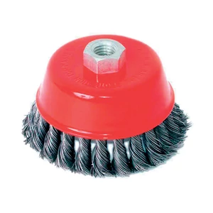 TWIST KNOT WIRE CUP BRUSH ANGLE \nGRIN D100mm