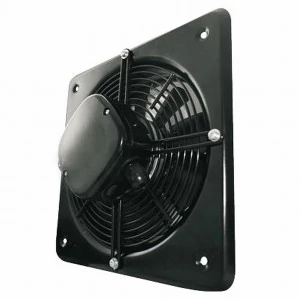 Woks 200 Faliventilátor, négyszögletes, fekete,  850m3/h, axiális ECO Silver