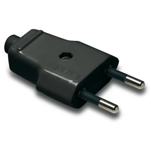Földeletlen dugvilla fekete, 10A-250V