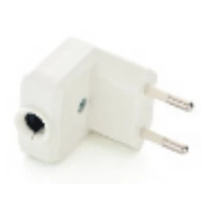 Földeletlen dugvilla 90 fok  10A-250V