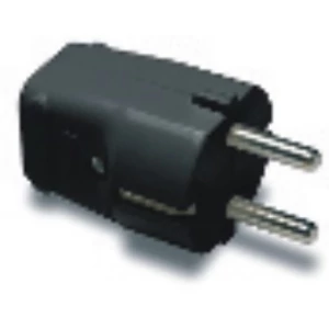 Földelt dugvilla fekete, 16A-250V