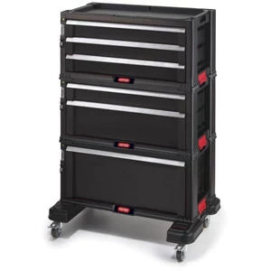 KETER 6 FIÓKOS TÁROLÓ "TOOL CHEST" Fekete/piros