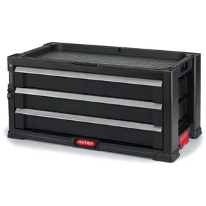 KETER 3 FIÓKOS TÁROLÓ &amp;#34;TOOL CHEST&amp;#34; Fekete/piros