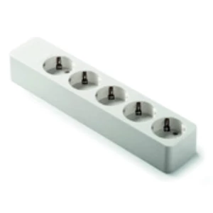 Földelt szerelhető elosztó ötös, fehér, 16A-250V