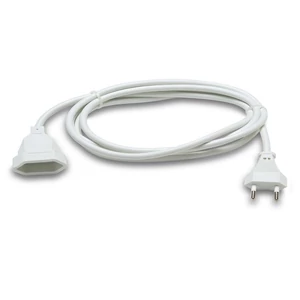 Szerelt hosszabbító 10A 2x1mm2 3m fehér