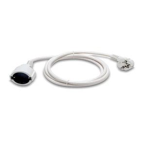 Szerelt  hosszabbító  2m-es, 3x1,5mm2 16A fehér