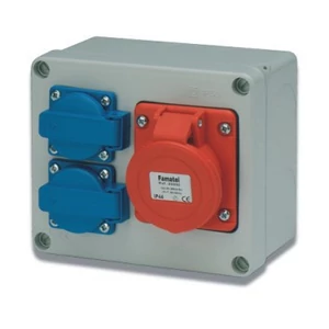 Szerelt doboz 2db HT + 1db 5P 32A