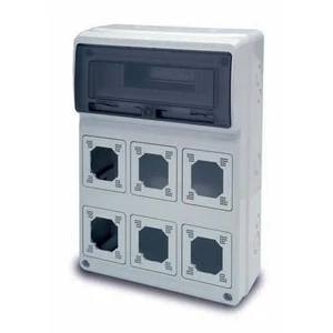 AcQUA 16 mod. + 6 szerelvényhelyes doboz 506x380x150mm