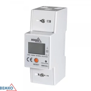 Fogyasztásmérő elektr. kijelzővel 10A (80A) 1 fázisú